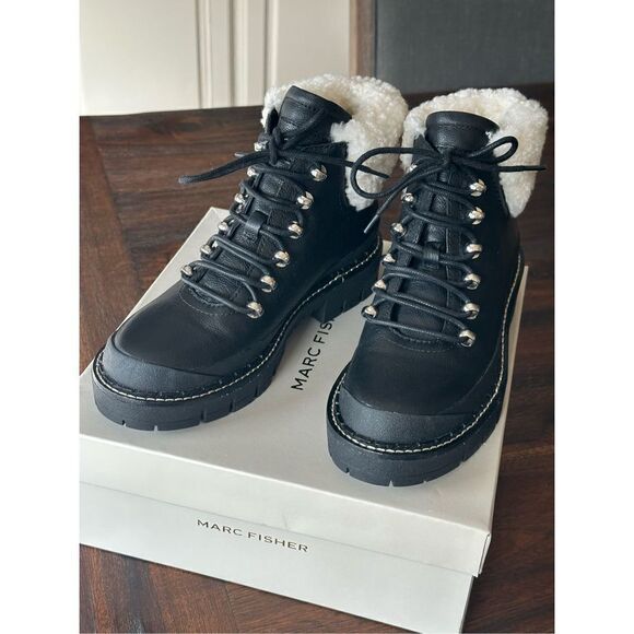 Marc Fisher LTD lace up Cade combat bootie - Picture 2 of 9